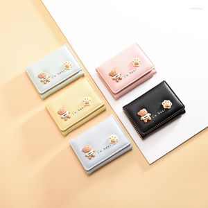 Carteras Versión coreana de la cartera de las mujeres Chica de moda Simple y fresco Estudiante Multi Card Bolso Zero Wholesale