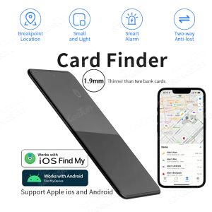 Wallets Smart GPS Tracker Card Finder Wallet Key Finder NFC Fonction pour iOS Find My Android Find Thing App Antiloss Device Locator