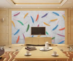 Fondos de pantalla 3D Abstract Foundpaper Mural para sala de estar Bedroje Contacto Papeles de pared de la pared Decoración del hogar Personalización