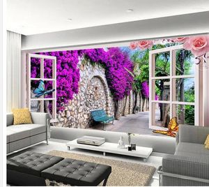Fondos de pantalla Fondos de pantalla 3D para habitaciones Villa Villa Flower Ratán