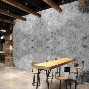 Fonds d'écran 3D Fond d'écran pour murs Amélioration de la maison Moderne Nostalgique Rétro Mur industriel de peintures murales en papier de béton