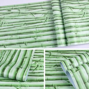 Fonds d'écran Bambou Bois Grain Auto-Adhésif Papier Peint Pour Les Murs De La Chambre Salon Décoration Murale Stickers Muraux Décoratif Peel Et Bâton
