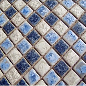 Fondos de pantalla Azulejo de mosaico de cerámica Cocina Backsplash Baño Piscina Azulejos de papel de pared Fondo de ducha Boder Porcelana al por mayor