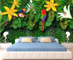 Fonds d'écran CJSIR Custom 3D Wallpaper HD HD European Style Tropical Rainforest Asie du Sud-Est Mural Papel Tapiz