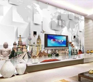 Fondos de pantalla Papel tapiz personalizado 3D Atracciones turísticas mundiales Paisaje Arquitectura Hermoso TV Fondo Pared Sala de estar Papel de pared