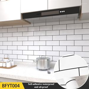 Papeles pintados pegatinas de pared de cocina a prueba de aceite e impermeable papel de aluminio de PVC estufa papel tapiz autoadhesivo para decoración del hogar