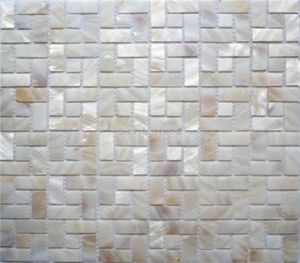 Fondos de pantalla Natural Madre de perla Mosaico Azulejo para decoración del hogar Backsplash y pared del baño 1 metro cuadrado AL1048780461