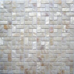 Fonds d'écran Natural Mother of Pearl Mosaic Tile pour décoration de maison Backselash et mur de salle de bain 1 mètre carré AL104265O