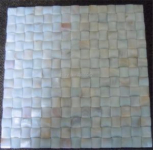 Fonds d'écran carreaux de mosaïque de mosaïque en eau douce blanche sans couture de la mosaïque en eau douce pour la maison 1 mètre carré / lot motif convexe al061