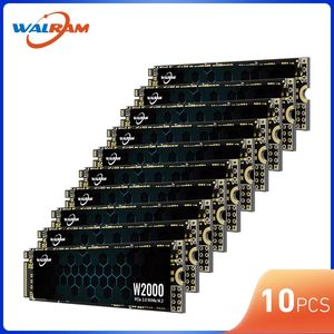 WALRAM 10pcs M.2 NVMe SSD 256GB 128GB 512GB 1TB M2 PCIe Solid State Drive 2280 Disco rígido interno HDD para laptop desktop 231220