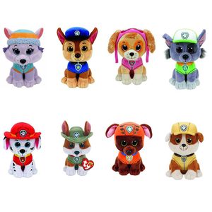 Wang Wang Team Jouet en peluche Dog Patrol Team Ensemble complet de poupées Cute Archie Dolls Cadeaux pour garçons et filles