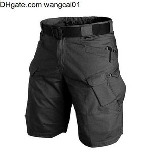 wangcai01 Men's Shorts Summer Men Cargo Shorts Tactical Short Pants Waterproof Quick Dry Multi-pocket Shorts Men's Outdoor Clothes Hunting Fishing 0314H23