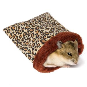 Chaud Hamster lit maison doux en peluche cochon d'inde lit Rat nid petits animaux souris sac de couchage maison accessoires Hamster Cage