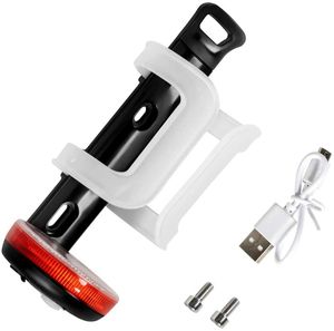 Accesorios para estante de luz de advertencia, soporte para botella de agua ABS frontal para bicicleta, soporte para botella de bicicleta con carga USB, equipo de ciclismo