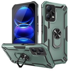 Warship Robuste Defender Heavy Duty Cases Anti-Slip Metal Ring Stand Support Magnet Mount Housse antichoc pour RedMi A1 9A 9C Note 12 11 10 POCO M4 X4 Pro XiaoMi 13 Lite