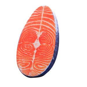 Lavable divertido simulación sabroso salmón pescado Sushi juguete almohada cojín diseño creativo decoración del hogar regalo de cumpleaños 49x27cm LA376