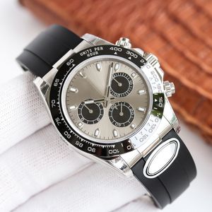 Reloj Automático Mecánico 7750 Movimiento Hombres Pulsera 40 mm Negocio Zafiro Reloj de pulsera Pulsera de acero inoxidable Montre De Luxe Hebilla plegable