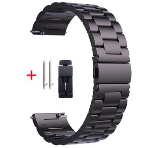 Watch Bands 22mm 20mm Metal Strap Galaxy Watch 46mm3Gear S3Huawei Watch GT 23 Pro Stainless Steel Wristband for Amazfit GTR 231109