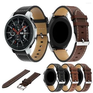 Bracelets de montre 22mm Bracelet en cuir d'affaires pour Samsung Gear S3 Bracelet Huami Amazfit Stratos 2 2S remplacer les accessoires