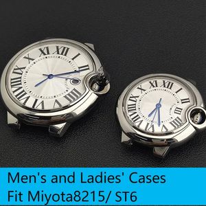 Bracelets de montre 42mm boîtier miyota série de ballons bleus boîtier en acier inoxydable pour hommes bracelet de cadran adapté au mouvement miyota8215 DG2813 231129