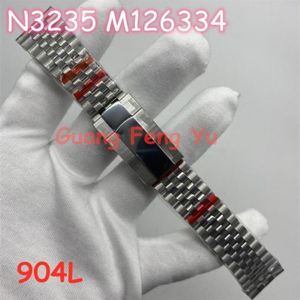 Bandas de reloj Factory Original 904L Steel Strap M126334 es aplicable Código de hebilla 5LX269F4699576