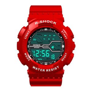 Regarder des groupes Fashion Areprofproof Men's Boy LCD STOWATCH numérique Date Date Rubber Sport Relogio Masculino Curren Men240Q