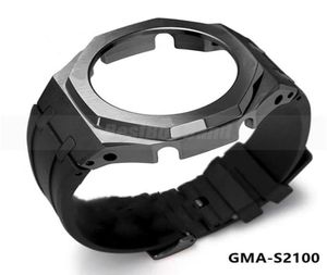 Montrez des bandes pour GMAM2100 Mini Mod Kit Metal Metal Centraire Fluorine Rubber STRAP GMA S2100 CASE MODIFICATION ACCESSORIE6645800