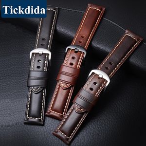 Watch Bands High Quality Geuthere Leather Watch Strap 20mm 22 mm Watchband Release Men Men Woard Watch Band pour Huawei Watch GT 2 GT 3 Pro 4 230817