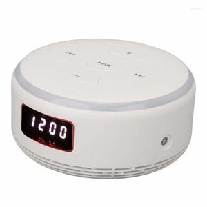 Cajas de relojes Reloj despertador Sonido ABS Bluetooth Multifunción Almohadilla de resistencia al deslizamiento Altavoz inalámbrico con batería con luz colorida para