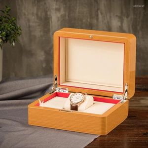 Boîtes à montres personnalisées de luxe, boîte de peinture de Piano haut de gamme, vente en gros, velours de haute qualité, artisanat intérieur, rangement supérieur G 904L