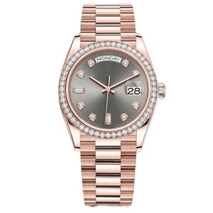 Montre Montre de haute qualité Montre pour homme Montre pour femme Diamant Classique Or rose Or Bracelet en acier inoxydable Smart Sports Ice Out Watch Couples Montre décontractée à la mode classique