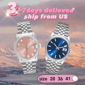 Watch Mens Watch Womens Designer Designer Watch Mécanique Automatique Automatiques Jour / Date Couple Watch Sapphire Verre All Steel Classic Date / seulement 28 mm 36 mm 41 mm