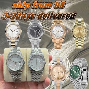 Mira MenWatch WomenWatch Designer Watches 28 38 41 mm Mecánico Automático Reloj Día/fecha Pareja Relojes Sapphire Glass Full Steel Classic Fecha/justo