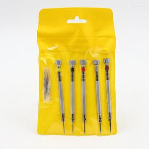 Kits de réparation de montres 5 pièces tournevis et tête de coupe montres outils Kit horloge multi taille bande retrait Mini argent lien broches horlogers outil