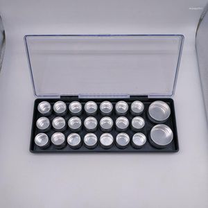 Kits de réparation de montres, outil BERGEON 6088-E 23 grilles, boîte de pièces d'accessoires circulaire en aluminium