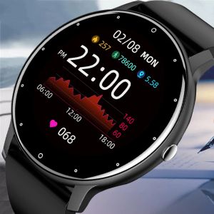 Montres 2021 UltraHin Smart Watch Men 1.3 pouces Full Touch Sport Fitness Watch IP67 Bluetooth imperméable Réponse Bluetooth Call Smartwatch pour les femmes