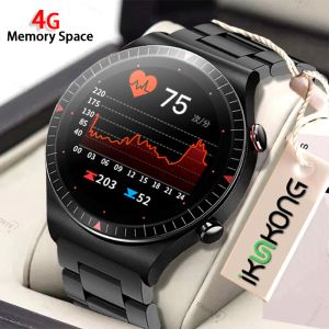 Montres 2022 Bluetooth Call Smart Watch Men 4G Memory Memory Music Player Smartwatch pour Android iOS Phone Recording Sport Fitness Tracker