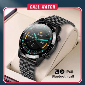 Montres 2022New Bluetooth Call Smart Watch pour hommes IP68 IP68 Sport imperméable ECG Fitness Tracker Smartwatch en acier inoxydable pour Huawei Téléphone