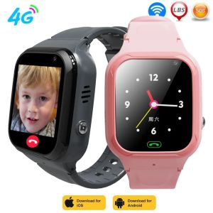 Montres 2023 Nouveau GPS Smart Watch Kids HD Camera Prise en charge de la carte SIM 4G Appelez Smartwatch WiFi GPS Positionnement pour iPhone Xiaomi Child Kid + Box