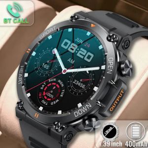 Montres 2023 Smart Watch Men Military Healthy Monitor 1,39 pouces Bluetooth Call Fitness Fitness Sport Sport Smartwatch pour iOS Android Phone