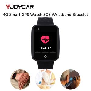 Regarde 4G Vers les personnes âgées Smart Watch Heart Rate GPS GPS WiFi Positionnement Tracker Watch Voice Call Smartwatch Fall Alarm pour Old Man