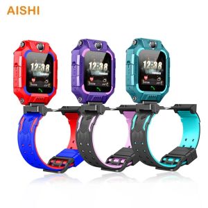 Montres Aishi Q19R Kids Smart Watch Double Caméras 360 Rotation Flip Design imperméable LBS SOS Téléphone mobile pour enfants pour 2G GSM Network