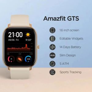 Montre Amazfit GTS Watch Smart For Men Fashion Afficier Music Music Contrôle Sportswatch Expositions Démonstration 80 NEW GOODS DÉFECTANTS