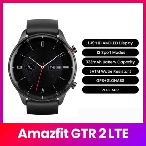 Watchs Amazfit Smartwatch GTR 2 LTE Global Version 1.39 '' HD AMOLED Music Play Exhibition étanche Smart Watch 95 New Nobox