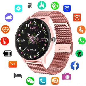 Montres Dial Appeler Smart Watch Z2 Women Men Smartwatch Electronics Horloge intelligente pour Android iOS Fitness Tracker Round Sport Smart Watch