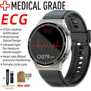 Montre G08 Grade médical Surveillance de la santé PPG + ECG Femmes Smart montre la fréquence cardiaque Blood Oxygen Monitor Sport Smartwatch Nouveau