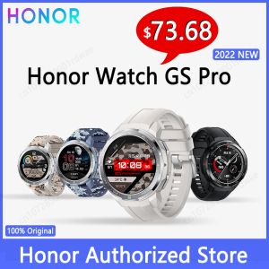 Montres Honor Watch GS Pro Smart Watch 1.39 '' 5ATM GPS Bluetooth Call Smartwatch Spo2 Heart Rate Monitor Fitness Sport Watch for Men