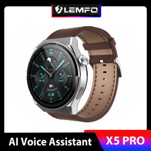 Relojes Lemfo Smartwatch para hombres 2023 NFC Carga inalámbrica Smart Watch Bluetooth Llame a IP68 impermeable 1.39 pulgadas 360*360 HD Pantalla