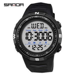 Montre les montres militaires Watch Mens Clock Fashion Sanda Brand Digital Wristwatch Count-Oroprood Countdown Watchs Impaterproof Hour Bracelet
