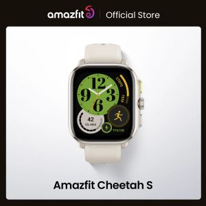 Regarde les nouveaux Amazfit Cheetah Square Smartwatch Ultra Slim Dualband GPS 150 + Mode sportif Surveillance Smart Watch